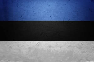 Estonia Flag With Concrete Texture Wallpaper