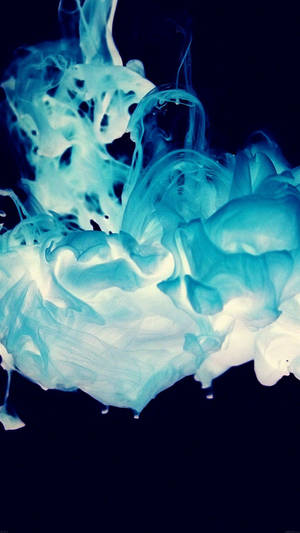 Ethereal Blue Smoke Distortion Wallpaper