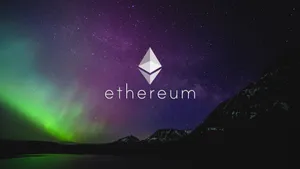 Ethereum Northern Lights Wallpaper