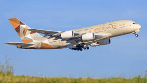 Etihad Airways Plane Take Off Wallpaper