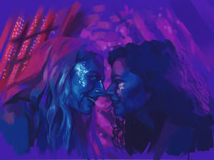 Euphoria Rue And Jules Art Wallpaper