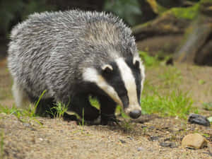 European Badgerin Habitat.jpg Wallpaper