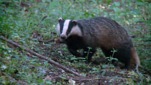 European Badgerin Woodland Habitat.jpg Wallpaper