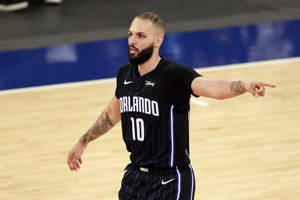 Evan Fournier Leading Team Orlando Magic Wallpaper