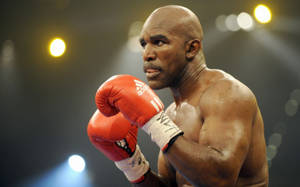 Evander Holyfield Gloved Hands Wallpaper