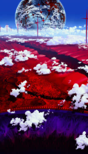 Evangelion 30 10 With Red Crosses Wallpaper