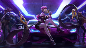 Evelynn With Gold Claws In Kda More Wallpaper