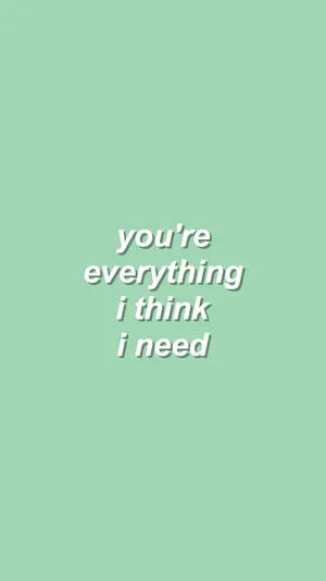 Everything I Think - Plain Green Wallpaper Wallpaper