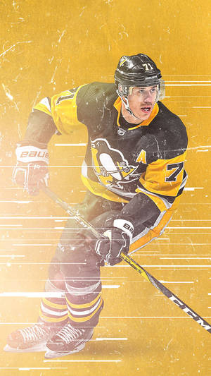 Evgeni Malkin Ice Hockey Skating Fan Art Wallpaper