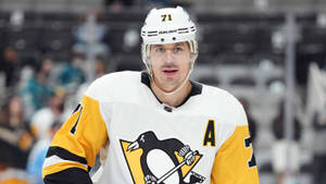 Evgeni Malkin Pittsburgh Penguin Candid Headshot Wallpaper