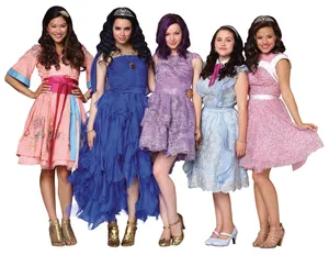 Evie And Friends Descendants Wallpaper