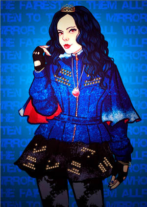 Evie Descendants Inspired Art Wallpaper