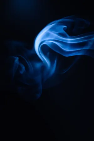 Evil Blue Smoke Wallpaper
