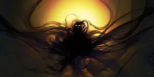 Evil Partly Transparent Monster Wallpaper