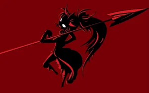 Evil Woman Warrior Spear Wallpaper