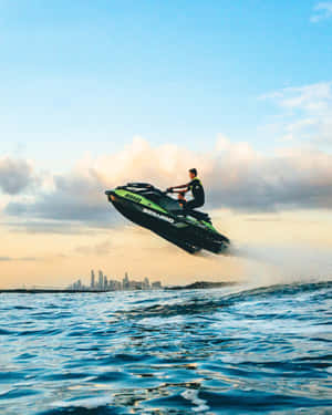 Exciting Jet Ski Adventure Wallpaper