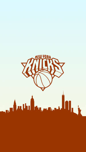 Exciting New York Knicks Two-tone Logo Wallpaper