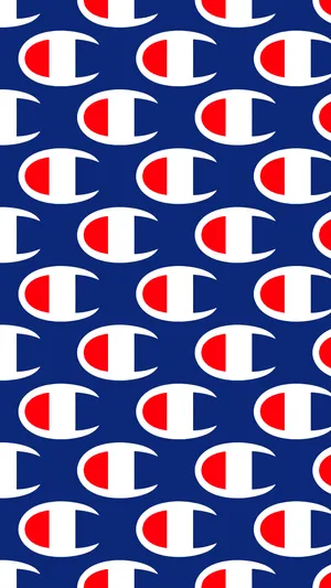 Exclusive Champion Logo Pattern Art Wallpaper