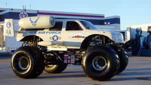 Exhilarating Monster Truck Action Wallpaper