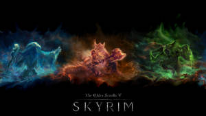 Experience Epic Adventure In Skyrim Wallpaper