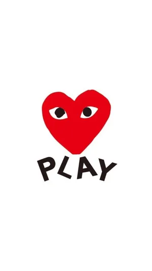 Experience Style And Comfort With Cdg Play Wallpaper