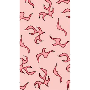 Experience The Beauty And Warmth Of Pink Flames. Wallpaper