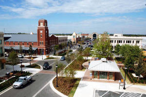 Experience The Beauty Of Garland, Texas From The Firewheel Skyview Wallpaper