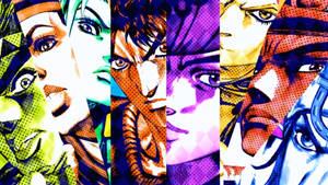 Experience The Colorful Adventure Of Jojo Bizarre Wallpaper