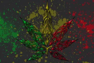 Experience The Euphoric Effects Of Psychedelic Weed Wallpaper