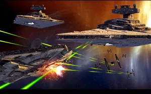 Experience The Galaxy Far, Far Away – The Empire Of Star Wars Wallpaper