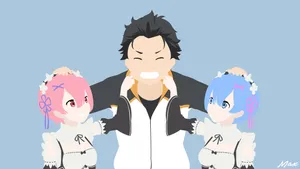 Experience The Magic And Adventure Of Re Zero Wallpaper