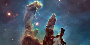 Experience The Magnificent Colors And Structures Of The Universe Seen Through The Hubble Telescope Wallpaper