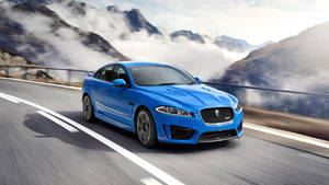 Experience The Majesty Of The Wild In A Blue Jaguar Wallpaper