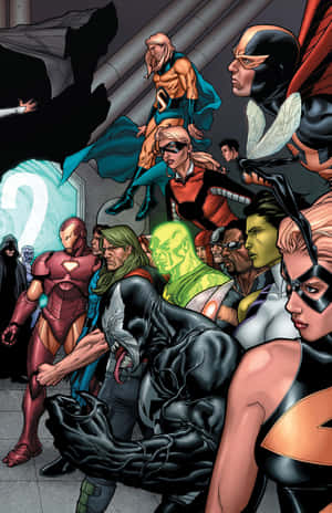 Experience The Power Of Marvel's Android! Wallpaper