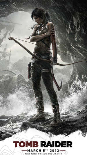 Experience The Power Of The New Tomb Raider Phone Wallpaper