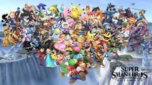 Experience The Thrill Of Adventure In Super Smash Bros Ultimate Wallpaper