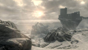 Experience The Thrill Of Adventure In The Immersive World Of Skyrim Wallpaper