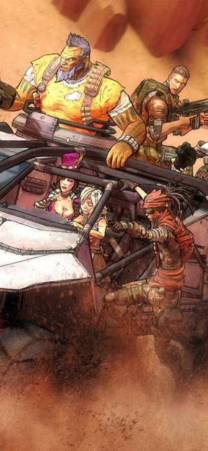 Experience The Thrill Of An Intergalactic Adventure With Borderlands On Your Iphone. Wallpaper