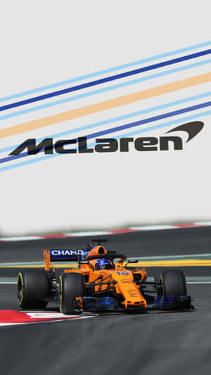 Experience The Thrill Of Formula 1 With The World-class Mclaren Race Car Wallpaper