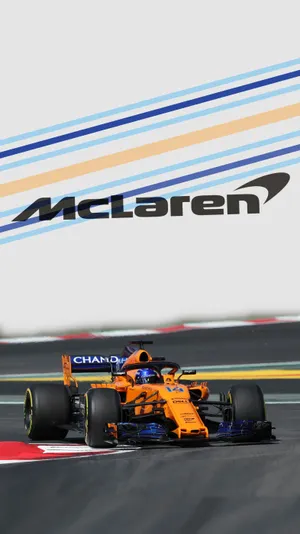Experience The Thrill Of Formula 1 With The World-class Mclaren Race Car Wallpaper
