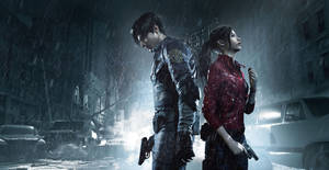 Experience The Thrills And Terror Of The Remake Of Resident Evil 2 Wallpaper