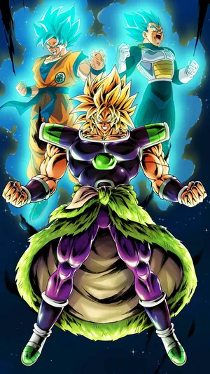 Experience The Thrills Of The Incredible Broly In Dragon Ball Z Wallpaper