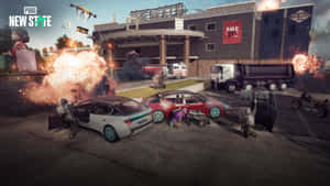 Exploding Cars Pubg New State Wallpaper