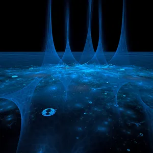 Explore A New Galatic World In Light Blue Wallpaper