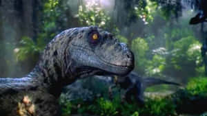 Explore The Beautiful World Of Blue Jurassic! Wallpaper