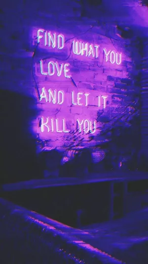 Explore The Digital Universe With This Purple Neon Aesthetic Computer Wallpaper