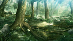 Explore The Enchanting Anime Forest Wallpaper