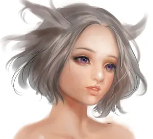 Explore The Endless Imagination With This 3d Anime Girl Digital Art Wallpaper