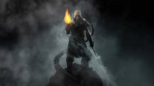 Explore The Fantasy World Of Skyrim As An Assassin Wallpaper