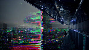 Explore The Future With Glitch City Wallpaper